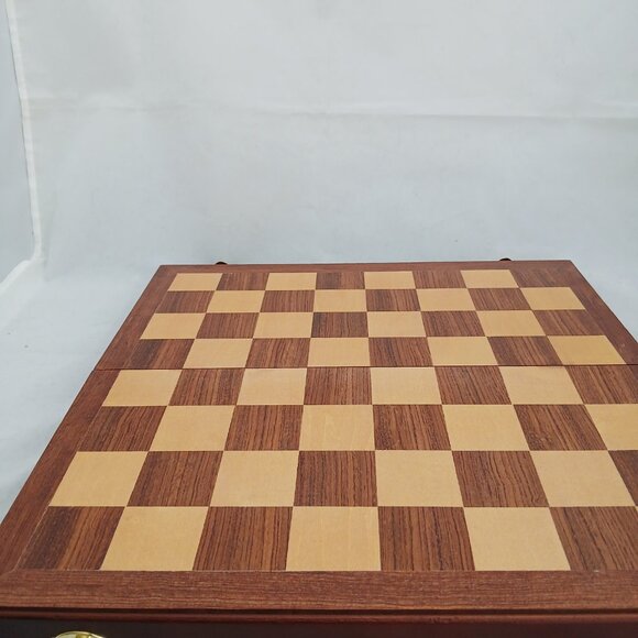 Classic Wooden Checkers with Inlaid Rosewood / Basswood Veneer Board - Picture 5 of 7